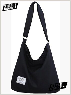 Large Canvas Hobo Bag Shoulder Crossbody Tote Casual Handbag